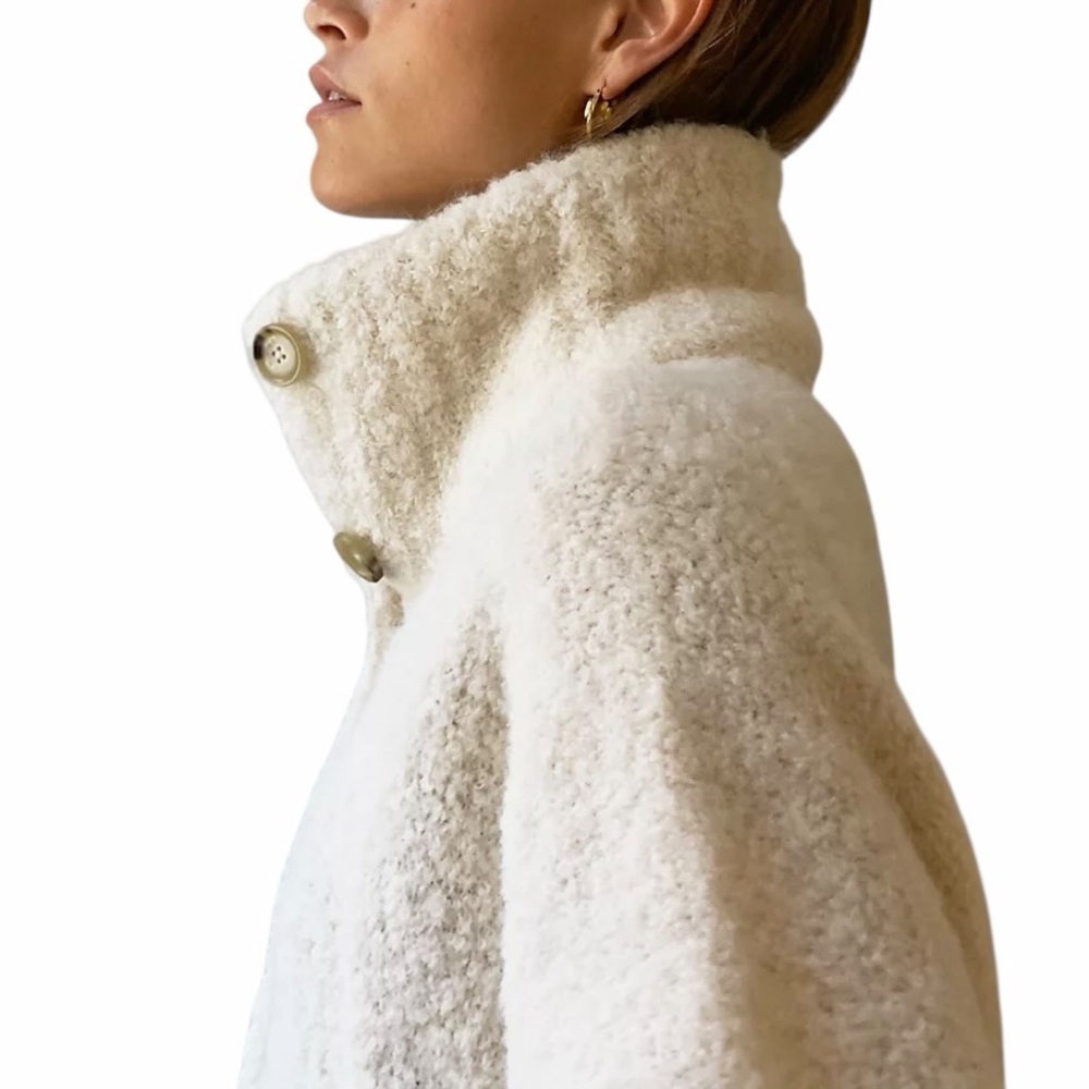 Aritzia Cream Button-Front Cozy Cardigan - Picture 13 of 15